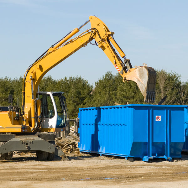 what size residential dumpster rentals are available in Oscoda MI